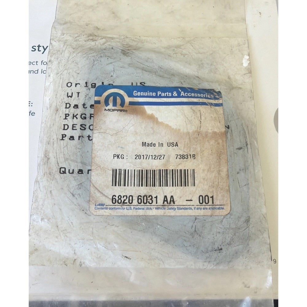 Mopar 68206031AA OEM (EGR) exhaust connection gasket Cummins‎ 5295446